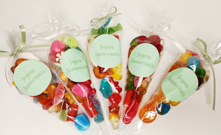 Cône à bonbon personnalisé (x2)