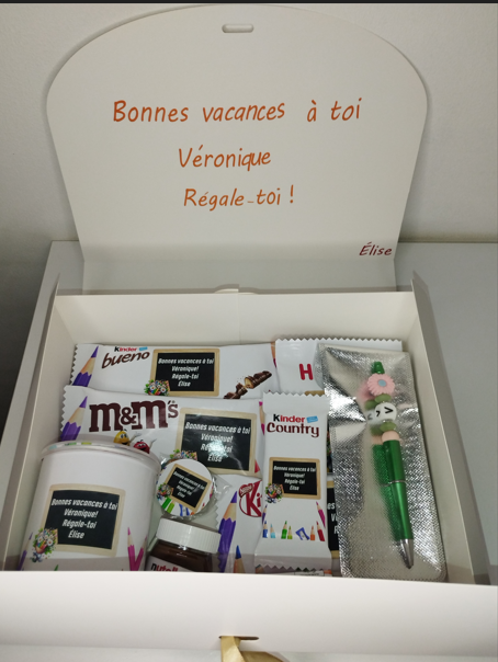 Box gourmande pour maître, maitresse,nounou