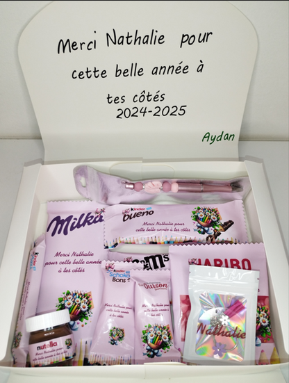 Box gourmande pour maître, maitresse,nounou