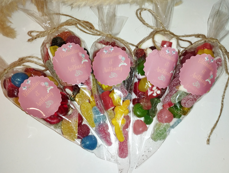 Cône à bonbon personnalisé (x2)