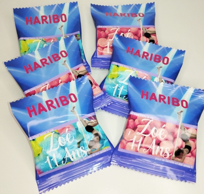 Mini sachet d'haribo personnalisé