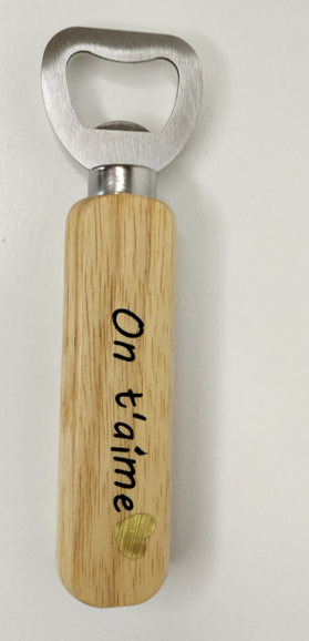 Décapsuleur en bois personnalisée
