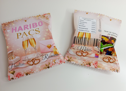 Mini sachet d'haribo personnalisé