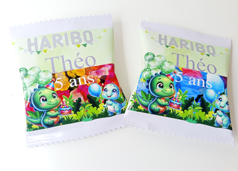 Mini sachet d'haribo personnalisé