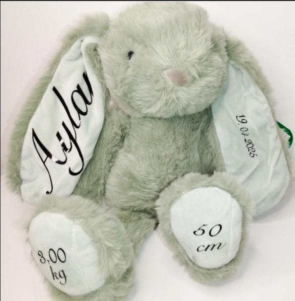 Peluche lapin personnalisée
