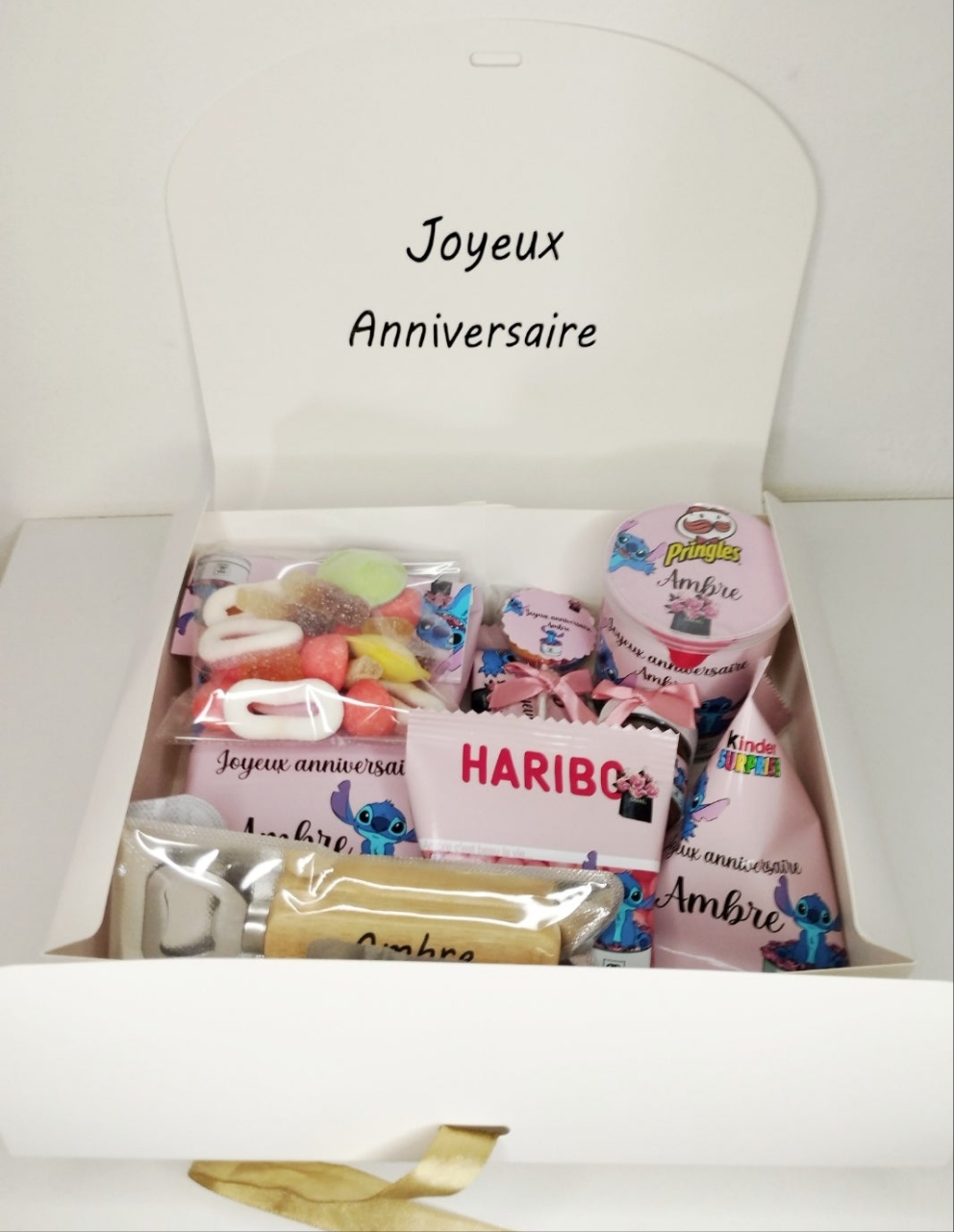 Box gourmande anniversaire personnalisée à offrir, coffret cadeau, box personnalisée - Thèmes aux choix