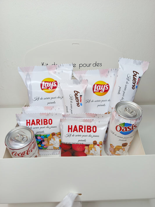 Coffret gourmand kit de survie
