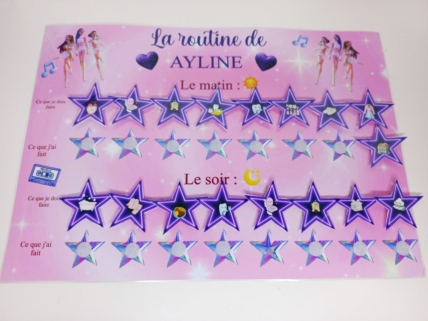 Planche routine A4