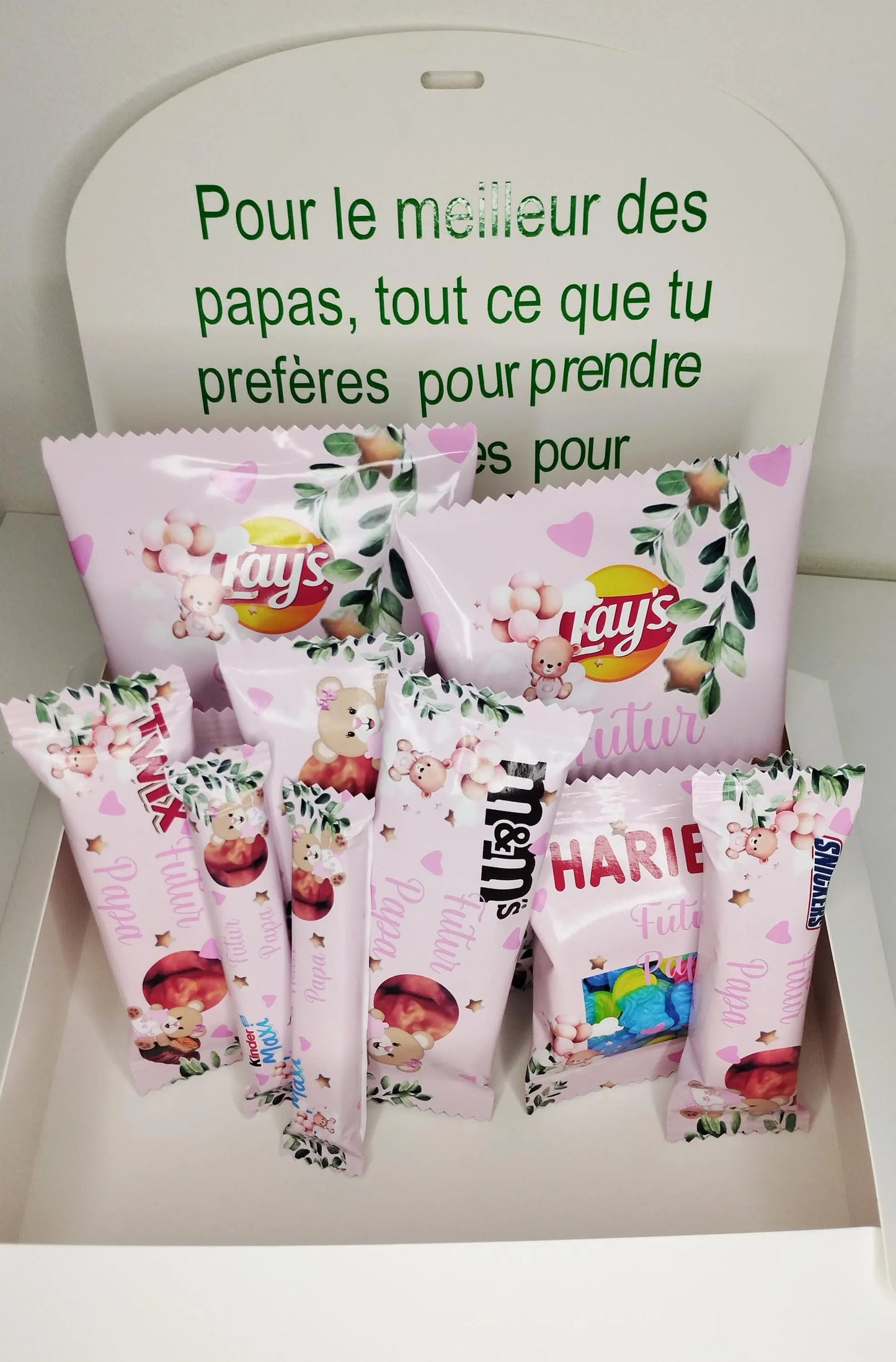Box gourmande futur papa personnalisée
