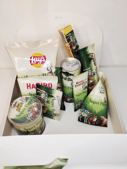 Box gourmande futur papa personnalisée