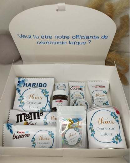 Box gourmande anniversaire personnalisée à offrir, coffret cadeau, box personnalisée - Thèmes aux choix
